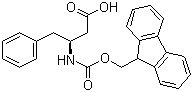 structure of CAS# 193954-28-8, Fmoc-L-beta-homophenylalanine;(S)-3-(9H-Fluoren-9-ylmethoxycarbonylamino)-4-phenylbutyric acid