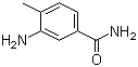 结构式 CAS# 19406-86-1, 3-氨基-4-甲基苯甲酰胺