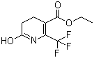 6-羟基-2-三氟甲基-4,5-二氢吡啶-3-羧酸乙酯分子结构 (CAS 194673-12-6)