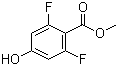 structure of CAS# 194938-88-0, 2,6-Difluoro-4-hydroxybenzoic acid methyl ester;Methyl 2,6-difluoro-4-hydroxybenzoate