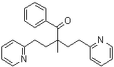structure of CAS# 195371-52-9, 2-Methyl-1-phenyl-4-(2-pyridinyl)-2-[2-(2-pyridinyl)ethyl]-1-butanone;NSC 42834; Z 3