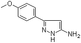 structure of CAS# 19541-95-8, 3-(4-Methoxyphenyl)-1H-pyrazol-5-amine