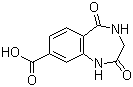 structure of CAS# 195985-12-7, 2,3,4,5-Tetrahydro-2,5-dioxo-1H-1,4-benzodiazepine-8-carboxylic acid
