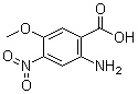 结构式 CAS# 196194-99-7, 2-氨基-5-甲氧基-4-硝基苯甲酸