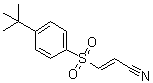 结构式 CAS# 196309-76-9, (2E)-3-[[4-叔丁基苯基]磺酰基]-2-丙烯腈