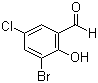 3-Bromo-5-chlorosalicylaldehyde molecular structure (CAS 19652-32-5)