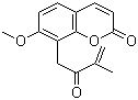structure of CAS# 19668-69-0, Murrayone;7-Methoxy-8-(3-methyl-2-oxobut-3-enyl)chromen-2-one