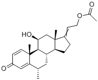 Methylprednisolone Acetate EP Impurity H molecular structure (CAS 1968-76-9)