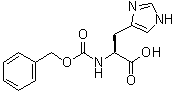structure of CAS# 19728-57-5, N-Benzyloxycarbonyl-DL-histidine;NSC 169138; Nalpha-Benzyloxycarbonyl-DL-histidine