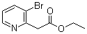 3-Bromo-2-pyridineacetic acid ethyl ester molecular structure (CAS 197376-41-3)
