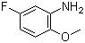 5-氟-2-甲氧基苯胺分子结构 (CAS 1978-39-8)