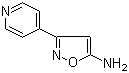 structure of CAS# 19790-96-6, 3-(Pyridin-4-yl)isoxazol-5-amine;[3-(Pyridin-4-yl)isoxazol-5-yl]amine; 5-Amino-3-(4-pyridyl)isoxazole