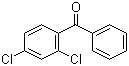 structure of CAS# 19811-05-3, 2,4-Dichlorobenzophenone;Benzoyl-2,4-dichlorobenzene