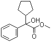 structure of CAS# 19833-96-6, Methyl cyclopentylphenylglycolate;Methyl 2-cyclopentyl-2-hydroxyphenylacetate