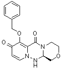 结构式 CAS# 1985607-70-2, (12aR)-3,4,12,12a-四氢-7-(苯基甲氧基)-1H-[1,4]恶嗪并[3,4-c]吡啶并[2,1-f][1,2,4]三嗪-6,8-二酮