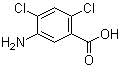 结构式 CAS# 19861-63-3, 5-氨基-2,4-二氯苯甲酸