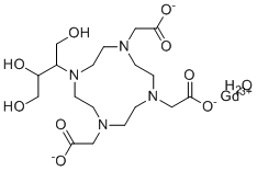 结构式 CAS# 198637-52-4, 钆布醇一水合物