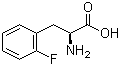 结构式 CAS# 19883-78-4, 2-氟-L-苯丙氨酸; L-2-氟苯丙氨酸