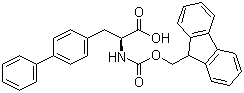 structure of CAS# 199110-64-0, N-[(9H-fluoren-9-ylmethoxy)carbonyl]-L-4,4'-biphenylalanine