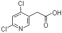 structure of CAS# 199283-51-7, 4,6-Dichloro-3-pyridineacetic acid;4,6-Dichloropyridine-3-acetic acid