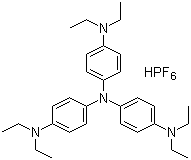 N,N-Bis[4-(diethylamino)phenyl]-N',N'-diethyl-1,4-benzenediamine hexafluorophosphate molecular structure (CAS 199293-45-3)