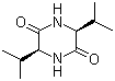 结构式 CAS# 19943-16-9, 环(L-缬氨酰-L-缬氨酰)