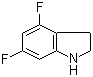 4,6-Difluoro-2,3-dihydroindole molecular structure (CAS 199526-98-2)