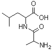 结构式 CAS# 1999-42-4, DL-丙氨酰-DL-亮氨酸