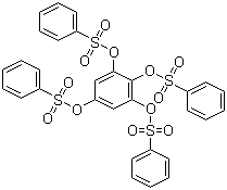 结构式 CAS# 20032-32-0, 1,2,3,5-苯四醇四苯磺酸酯