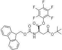 N-[(9H-Fluoren-9-ylmethoxy)carbonyl]-D-aspartic acid 4-(1,1-dimethylethyl) 1-(pentafluorophenyl) ester molecular structure (CAS 200335-75-7)