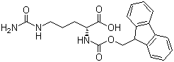 N-芴甲氧羰基-D-瓜氨酸分子结构 (CAS 200344-33-8)