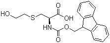 结构式 CAS# 200354-35-4, Fmoc-S-2-羟乙基-L-半胱氨酸; N-芴甲氧羰基-S-2-羟乙基-L-半胱氨酸