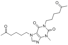 structure of CAS# 200556-62-3, Pentoxifylline EP Impurity H;3-Methyl-1,7-bis(5-oxohexyl)-3,7-dihydro-1H-purine-2,6-dione