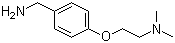 structure of CAS# 20059-73-8, 4-(2-Dimethylamino)ethoxybenzylamine;4-[2-(Dimethylamino)ethoxy]benzylamine