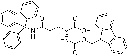 structure of CAS# 200623-62-7, N-Fmoc-N'-trityl-D-glutamine;N-(9-Fluorenylmethyloxycarbonyl)-N'-(triphenylmethyl)-D-glutamine; Fmoc-D-Gln(Trt)-OH