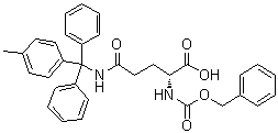 N-[(4-Methylphenyl)diphenylmethyl]-N2-[(phenylmethoxy)carbonyl]-D-glutamine molecular structure (CAS 200716-85-4)