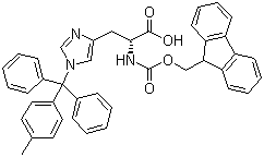 Fmoc-D-His(Mtt)-OH molecular structure (CAS 200926-19-8)