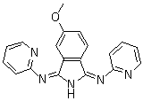 5-Methoxy-1,3-bis(2-pyridylimino)isoindoline molecular structure (CAS 20102-77-6)