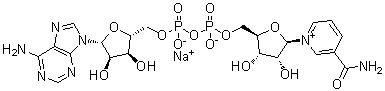 structure of CAS# 20111-18-6, beta-Nicotinamide adenine dinucleotide monosodium salt;NAD sodium salt; Nicotinamide-adenine dinucleotide monosodium salt