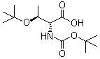 N-[(1,1-Dimethylethoxy)carbonyl]-O-(1,1-dimethylethyl)-D-threonine molecular structure (CAS 201217-86-9)