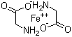 Ferrous bisglycinate molecular structure (CAS 20150-34-9)