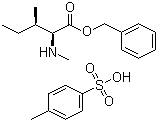 N-Methyl-L-alloisoleucine phenylmethyl ester 4-methylbenzenesulfonate molecular structure (CAS 201544-39-0)