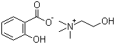 水杨酸胆碱分子结构 (CAS 2016-36-6)