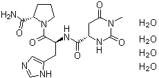 Taltirelin hydrate molecular structure (CAS 201677-75-0)