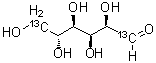 D-葡萄糖-1,6-<sup>13</sup>C<sub>2</sub>分子结构 (CAS 201741-04-0)