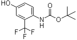 [4-Hydroxy-2-(trifluoromethyl)phenyl]carbamic acid 1,1-dimethylethyl ester molecular structure (CAS 201811-38-3)