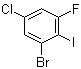 1-Bromo-5-chloro-3-fluoro-2-iodobenzene molecular structure (CAS 201849-16-3)
