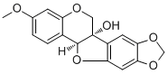 structure of CAS# 20186-22-5, Pisatin;(-)-Pisatin; (6aS,12aS)-3-Methoxy-6H-[1,3]Dioxolo[5,6]benzofuro[3,2-c][1]benzopyran-6a(12aH)-ol