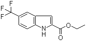 5-三氟甲基吲哚-2-羧酸乙酯分子结构 (CAS 201929-84-2)