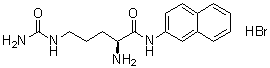 (2S)-2-Amino-5-[(aminocarbonyl)amino]-N-2-naphthalenylpentanamide monohydrobromide molecular structure (CAS 201988-71-8)
